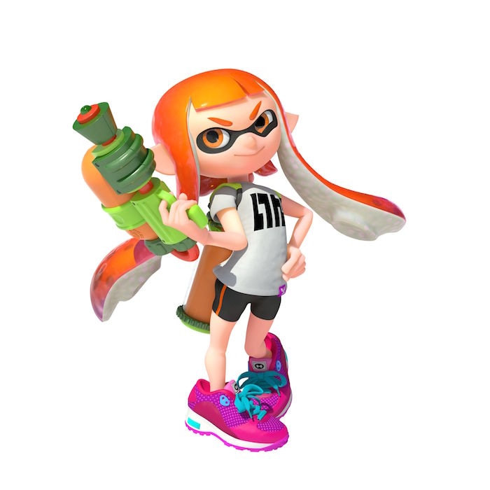 「Splatoon」のイカこと“インクリング”のガール。 (c)安部真弘（週刊少年チャンピオン） (c)2015 Nintendo