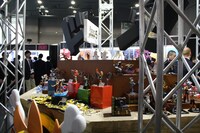 「ONE PIECE」のフィギュア群。