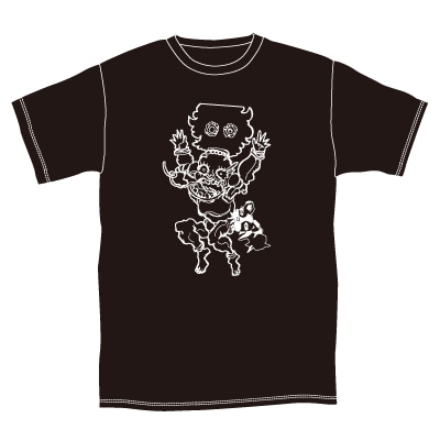 「ジョジョの奇妙な冒険 スターダストクルセイダース × TOWER RECORDS Tシャツ ボインゴ」ブラックの表。(c)荒木飛呂彦&LUCKY LAND COMMUNICATIONS/集英社・ジョジョの奇妙な冒険 SC 製作委員会