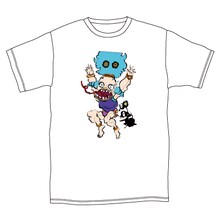 「ジョジョの奇妙な冒険 スターダストクルセイダース × TOWER RECORDS Tシャツ ボインゴ」ホワイトの表。(c)荒木飛呂彦&LUCKY LAND COMMUNICATIONS/集英社・ジョジョの奇妙な冒険 SC 製作委員会