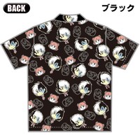 「ヤング ブラック・ジャック」間黒男×ピノコ×ヒョウタンツギ アロハシャツ[ブラック]
