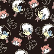 「ヤング ブラック・ジャック」間黒男×ピノコ×ヒョウタンツギ アロハシャツ[ブラック]