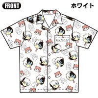 「ヤング ブラック・ジャック」間黒男×ピノコ×ヒョウタンツギ アロハシャツ[ホワイト]