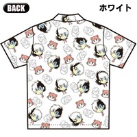 「ヤング ブラック・ジャック」間黒男×ピノコ×ヒョウタンツギ アロハシャツ[ホワイト]