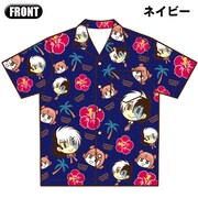 「ヤング ブラック・ジャック」間黒男×ピノコ アロハシャツ[ネイビー]