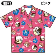 「ヤング ブラック・ジャック」間黒男×ピノコ アロハシャツ[ピンク]