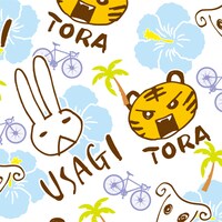 「弱虫ペダル」アニマル柄MIXアロハシャツ[ホワイト]