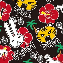 「弱虫ペダル」アニマル柄MIXアロハシャツ[ブラック]