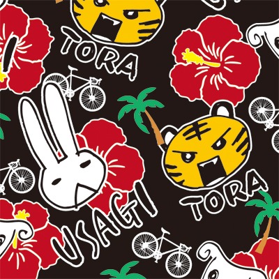 「弱虫ペダル」アニマル柄MIXアロハシャツ[ブラック]