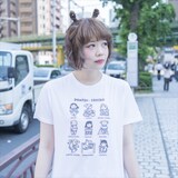 うさくんがイラストを手がけたパンチラTシャツ。