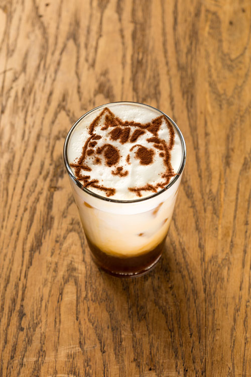 「松本ミーくんのゴーラムアイスカフェラテ」