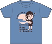 「方向音痴」Tシャツ。画像はサックスカラー。