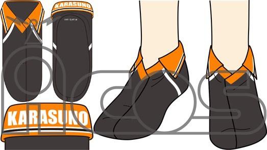 「ハイキュー!! ユニフォームソックス」（烏野）のイメージ。(c)古舘春一/集英社・「ハイキュー!!」製作委員会・MBS