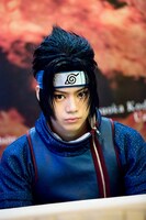 うちはサスケ役の佐藤流司。(c)岸本斉史 スコット/集英社 (c)ライブ・スペクタクル「NARUTO-ナルト-」製作委員会 2015　撮影：Nicole Quek