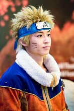 うずまきナルト役の松岡広大。(c)岸本斉史 スコット/集英社 (c)ライブ・スペクタクル「NARUTO-ナルト-」製作委員会 2015　撮影：Nicole Quek