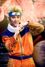うずまきナルト役の松岡広大。(c)岸本斉史 スコット/集英社 (c)ライブ・スペクタクル「NARUTO-ナルト-」製作委員会 2015　撮影：Nicole Quek