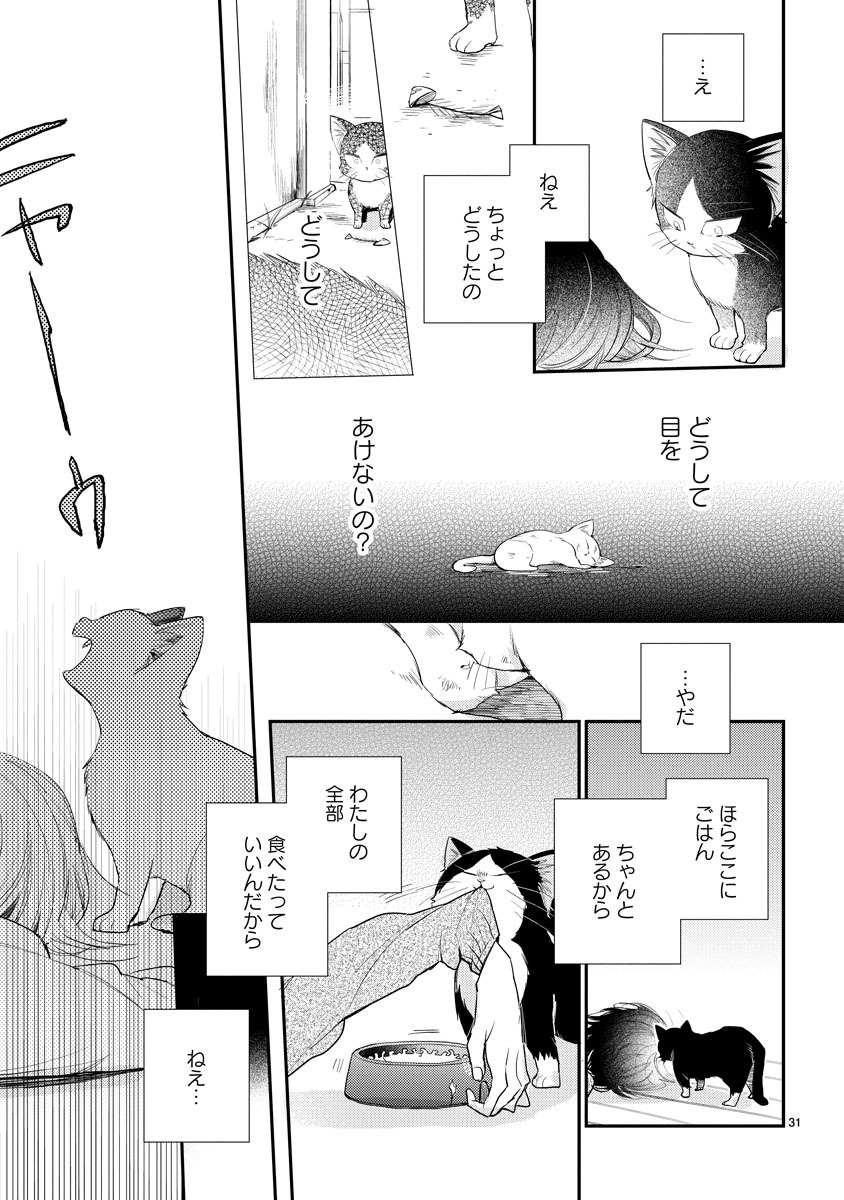 「同居人はひざ、時々、頭のうえ。」第1話より。