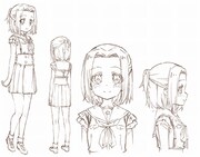 けい(祠堂圭)の設定画。(c) Nitroplus/海法紀光・千葉サドル・芳文社/がっこうぐらし!製作委員会