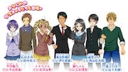 ゲーム「小林が可愛すぎてツライっ!!ゲームでもキュン萌えMAXが止まらないっ(*´ェ`*)」サブキャラクターイラスト (c)池山田剛/小学館 (c)Happinet