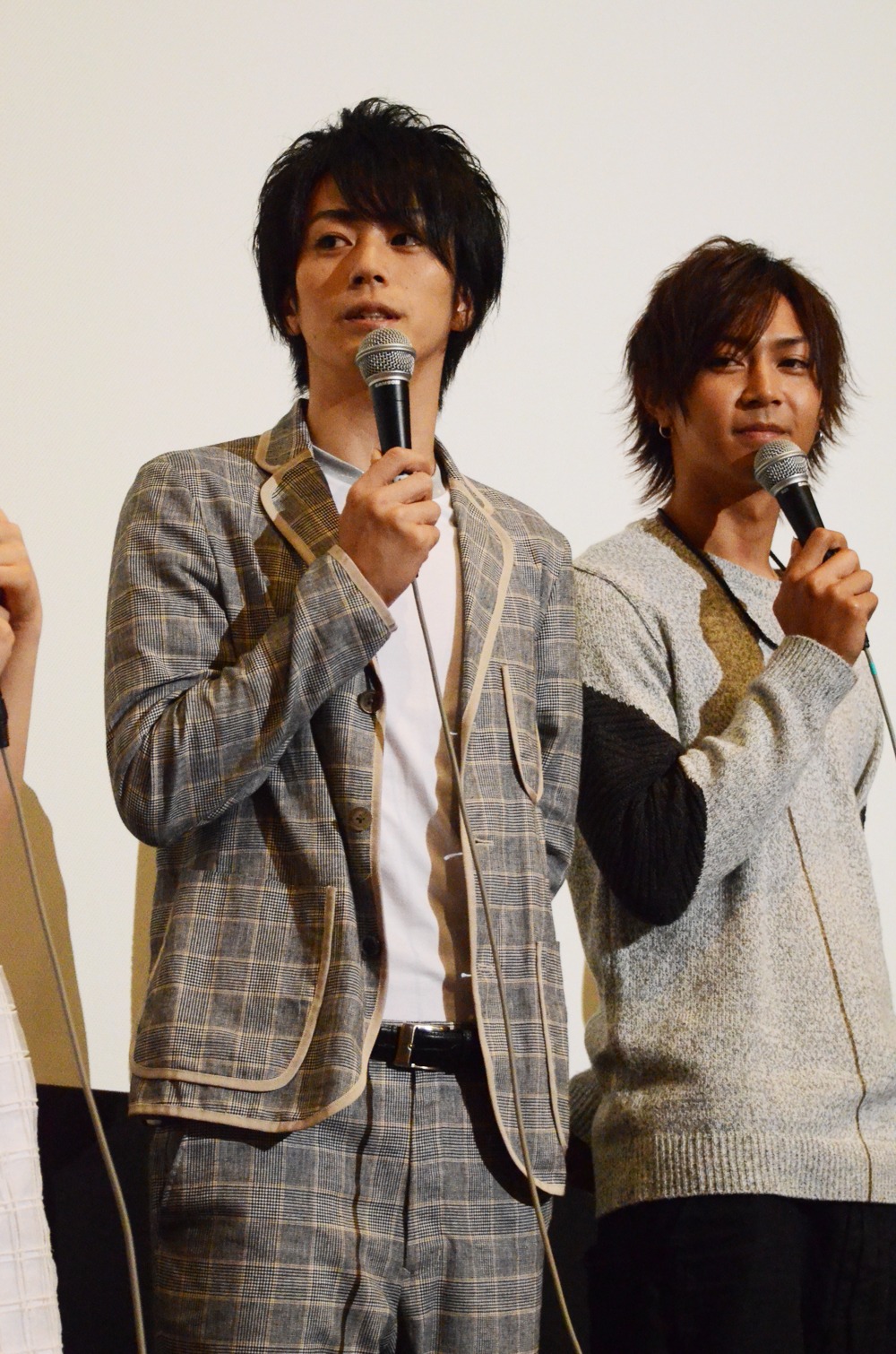 （左から）廣瀬智紀、山田ジェームス武。