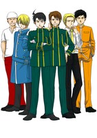 ミュージカル「青春-AOHARU-鉄道」のため描き下ろされたイラスト。実写のメインビジュアル第1弾は、このイラストをもとに撮影されている。