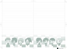 ジョイポリス限定で販売される「B5ノート 」の中ページ。(c)諫山創・講談社/「進撃の巨人」製作委員会