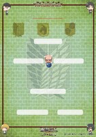 占いを楽しめるアトラクション「フォーチュンフォレスト」で、ランダムに登場する結果用紙の1種。(c)諫山創・講談社/「進撃の巨人」製作委員会