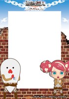 コスプレをして写真撮影ができるデジタルフォトスタジオに、期間限定で登場するオリジナルフレームの1種。(c)諫山創・講談社/「進撃の巨人」製作委員会