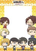 コスプレをして写真撮影ができるデジタルフォトスタジオに、期間限定で登場するオリジナルフレームの1種。(c)諫山創・講談社/「進撃の巨人」製作委員会