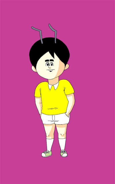 アニメーションパートに登場するたかし。(c)2015「アリのままでいたい」製作委員会