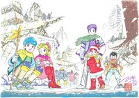 原画販売サイト「asterisk」にて販売されている「飛ぶ教室」の原画。