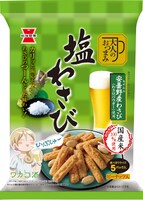 「ワカコ酒」とコラボした「塩わさび」のパッケージ。