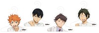 対象商品を5000円以上購入するとプレゼントされる、特製キャラクターハンガー。(c)古舘春一／集英社・「ハイキュー!!」製作委員会・MBS