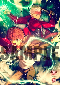 「Fate/stay night［Unlimited Blade Works］10色刷り額装イラスト 武内崇バージョン」(c)TYPE-MOON・ufotable・FSNPC