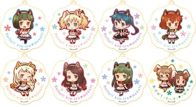 「ハロー!!きんいろモザイク」のアクリルキーホルダーコレクション。(c)原悠衣・芳文社／ハロー!!きんいろモザイク製作委員会