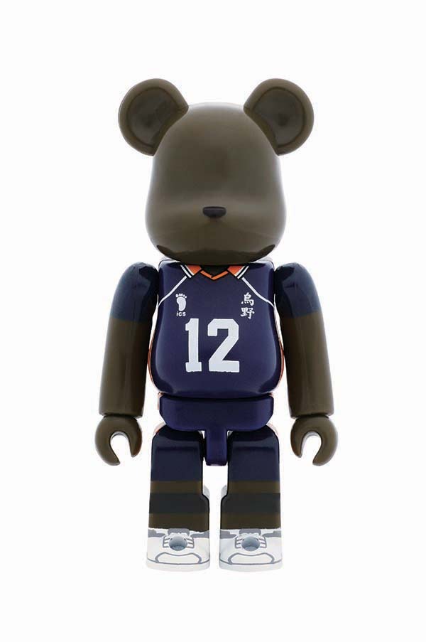 B賞「1年生烏野デザインベアブリックセット」の1種。(c)古舘春一／集英社・「ハイキュー!!」製作委員会・MBS BE@RBRICK TM & (c)2001-2015 MEDICOM TOY CORPORATION. All rights reserved.