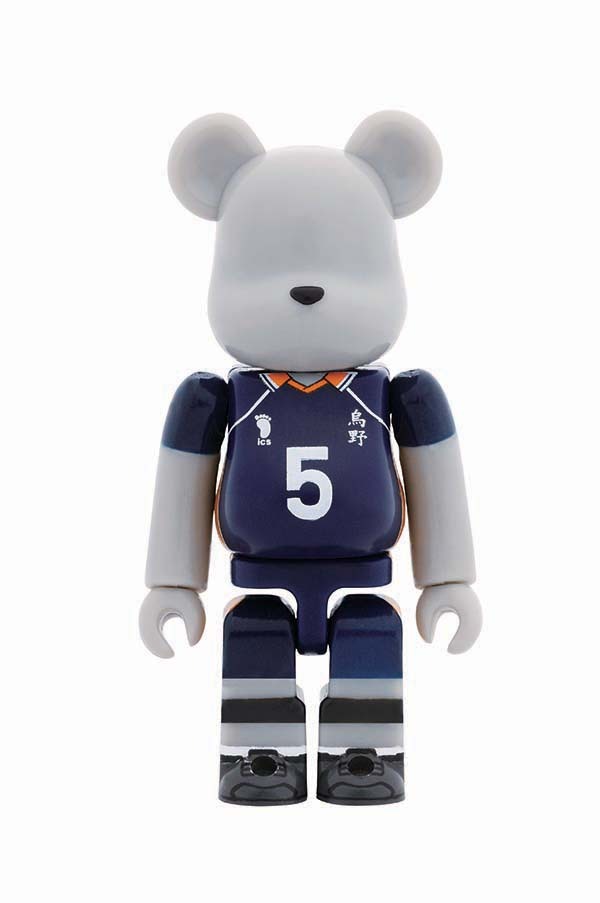 C賞「2年生烏野デザインベアブリックセット」の1種。(c)古舘春一／集英社・「ハイキュー!!」製作委員会・MBS BE@RBRICK TM & (c)2001-2015 MEDICOM TOY CORPORATION. All rights reserved.