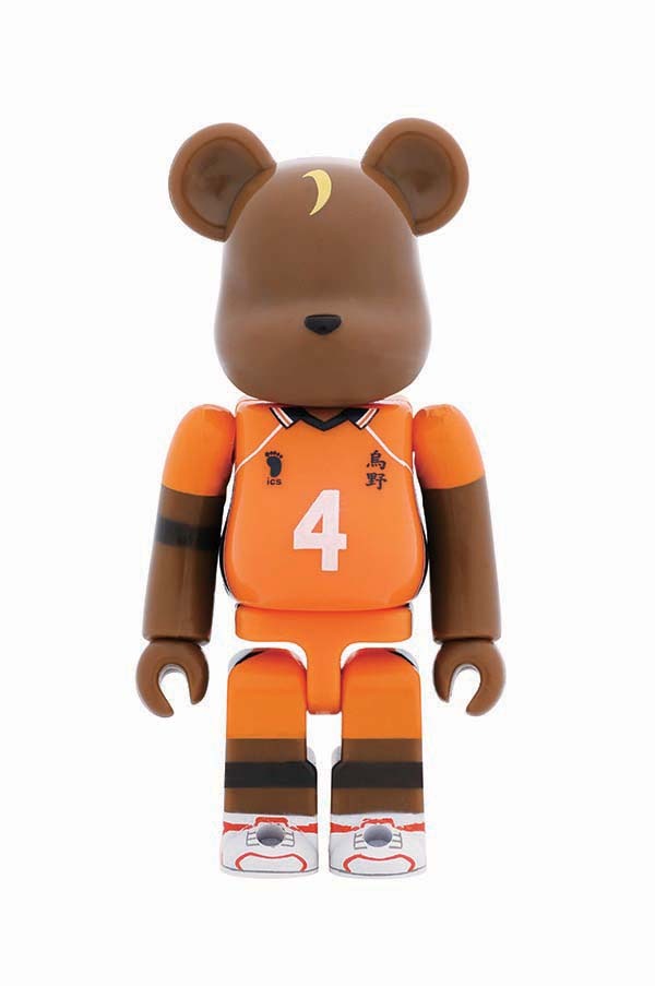 C賞「2年生烏野デザインベアブリックセット」の1種。(c)古舘春一／集英社・「ハイキュー!!」製作委員会・MBS BE@RBRICK TM & (c)2001-2015 MEDICOM TOY CORPORATION. All rights reserved.