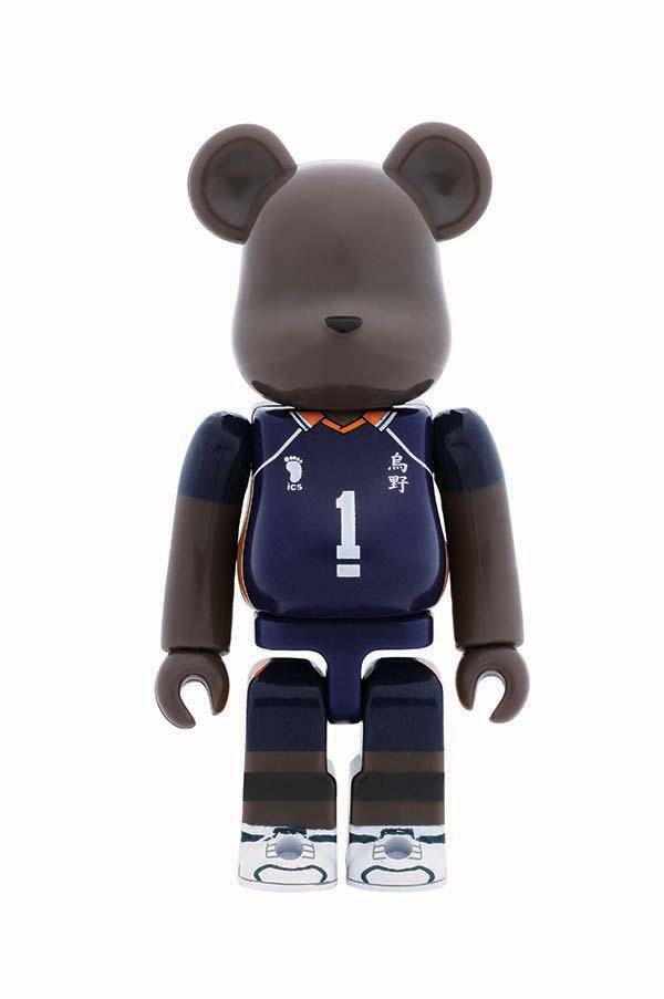 D賞「3年生烏野デザインベアブリックセット」の1種。(c)古舘春一／集英社・「ハイキュー!!」製作委員会・MBS BE@RBRICK TM & (c)2001-2015 MEDICOM TOY CORPORATION. All rights reserved.