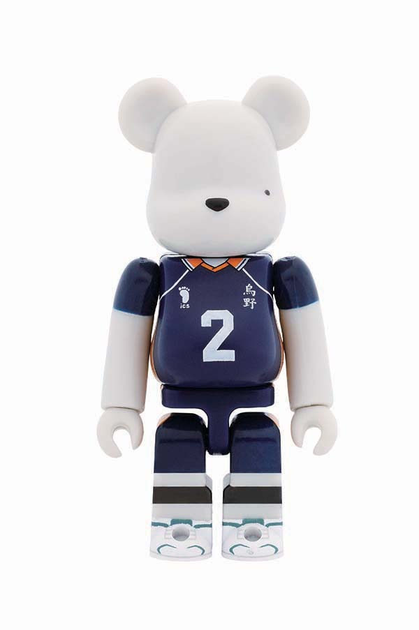 D賞「3年生烏野デザインベアブリックセット」の1種。(c)古舘春一／集英社・「ハイキュー!!」製作委員会・MBS BE@RBRICK TM & (c)2001-2015 MEDICOM TOY CORPORATION. All rights reserved.