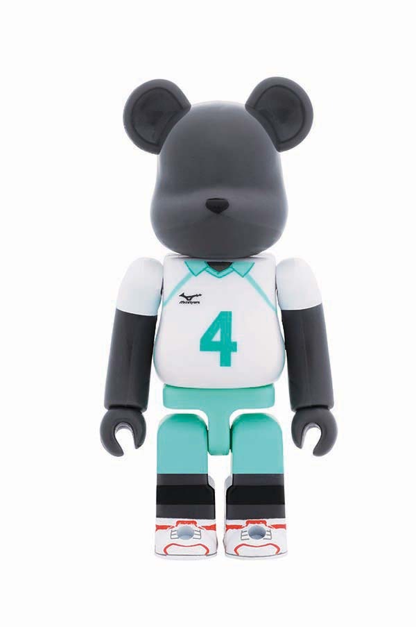 E賞「青葉城西デザインベアブリック」の1種。(c)古舘春一／集英社・「ハイキュー!!」製作委員会・MBS BE@RBRICK TM & (c)2001-2015 MEDICOM TOY CORPORATION. All rights reserved.