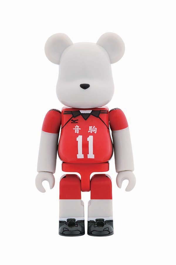 F賞「音駒デザインベアブリック」の1種。(c)古舘春一／集英社・「ハイキュー!!」製作委員会・MBS BE@RBRICK TM & (c)2001-2015 MEDICOM TOY CORPORATION. All rights reserved.