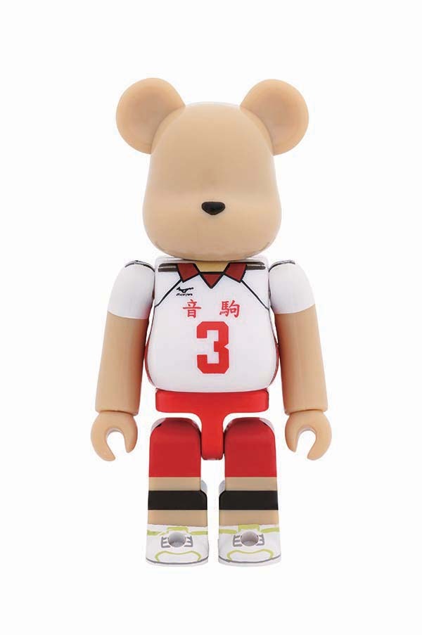 F賞「音駒デザインベアブリック」の1種。(c)古舘春一／集英社・「ハイキュー!!」製作委員会・MBS BE@RBRICK TM & (c)2001-2015 MEDICOM TOY CORPORATION. All rights reserved.