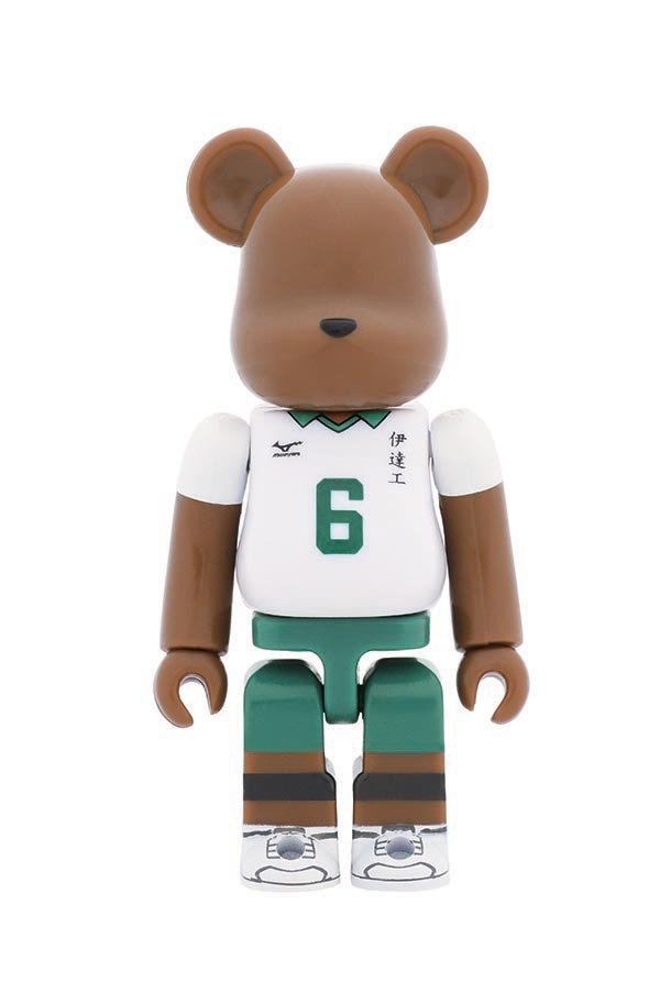 G賞「伊達工業デザインベアブリック」の1種。(c)古舘春一／集英社・「ハイキュー!!」製作委員会・MBS BE@RBRICK TM & (c)2001-2015 MEDICOM TOY CORPORATION. All rights reserved.