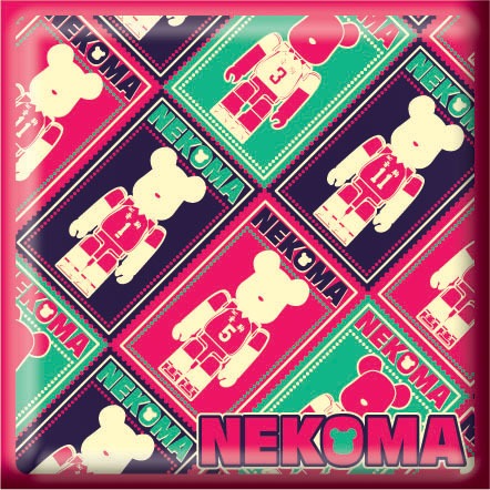 H賞「スクエア缶バッジ」の1種。（セットF）(c)古舘春一／集英社・「ハイキュー!!」製作委員会・MBS BE@RBRICK TM & (c)2001-2015 MEDICOM TOY CORPORATION. All rights reserved.