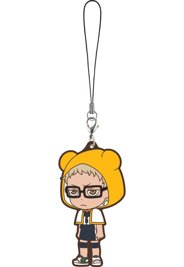 I賞「ラバーストラップ」の1種。(c)古舘春一／集英社・「ハイキュー!!」製作委員会・MBS BE@RBRICK TM & (c)2001-2015 MEDICOM TOY CORPORATION. All rights reserved.