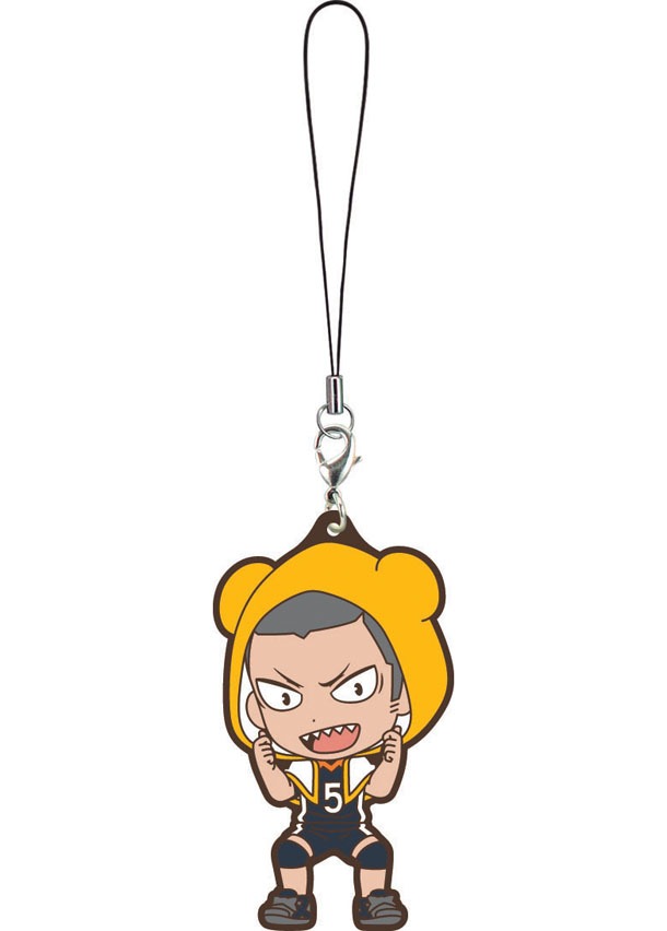 I賞「ラバーストラップ」の1種。(c)古舘春一／集英社・「ハイキュー!!」製作委員会・MBS BE@RBRICK TM & (c)2001-2015 MEDICOM TOY CORPORATION. All rights reserved.