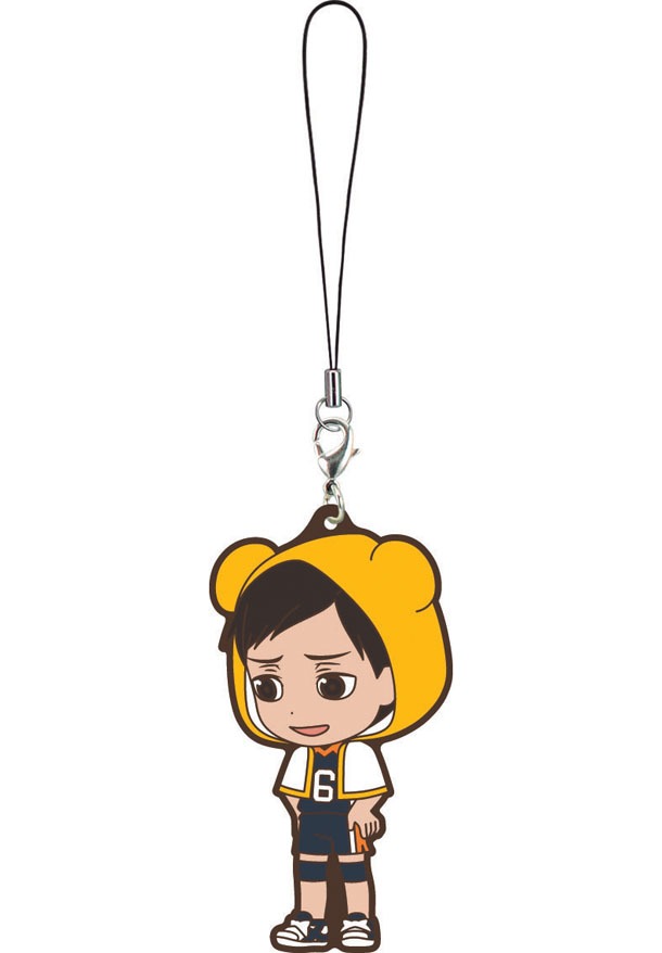 I賞「ラバーストラップ」の1種。(c)古舘春一／集英社・「ハイキュー!!」製作委員会・MBS BE@RBRICK TM & (c)2001-2015 MEDICOM TOY CORPORATION. All rights reserved.