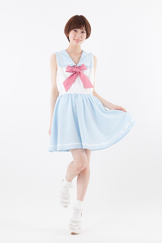 「変形衿セーラーOP ワンピース 美少女戦士セーラームーンCrystal」ブルー (c)武内直子・PNP・講談社・東映アニメー ション