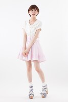 「オリジナル柄ストライプスカート　美少女戦士セーラームーンCrystal」ピンク(c)武内直子・PNP・講談社・東映アニメー ション